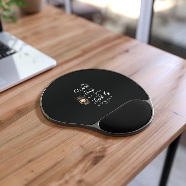 Psalm 119:105 Mouse Pad With Wrist Rest