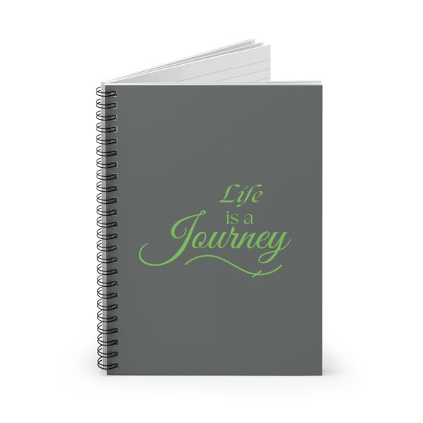 Life Is A Journey Spiral Notebook Ruled Line