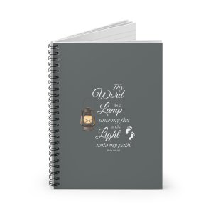 Psalm 119:105 Spiral Notebook Ruled Line