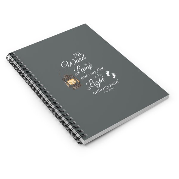 Psalm 119:105 Spiral Notebook Ruled Line - Image 2